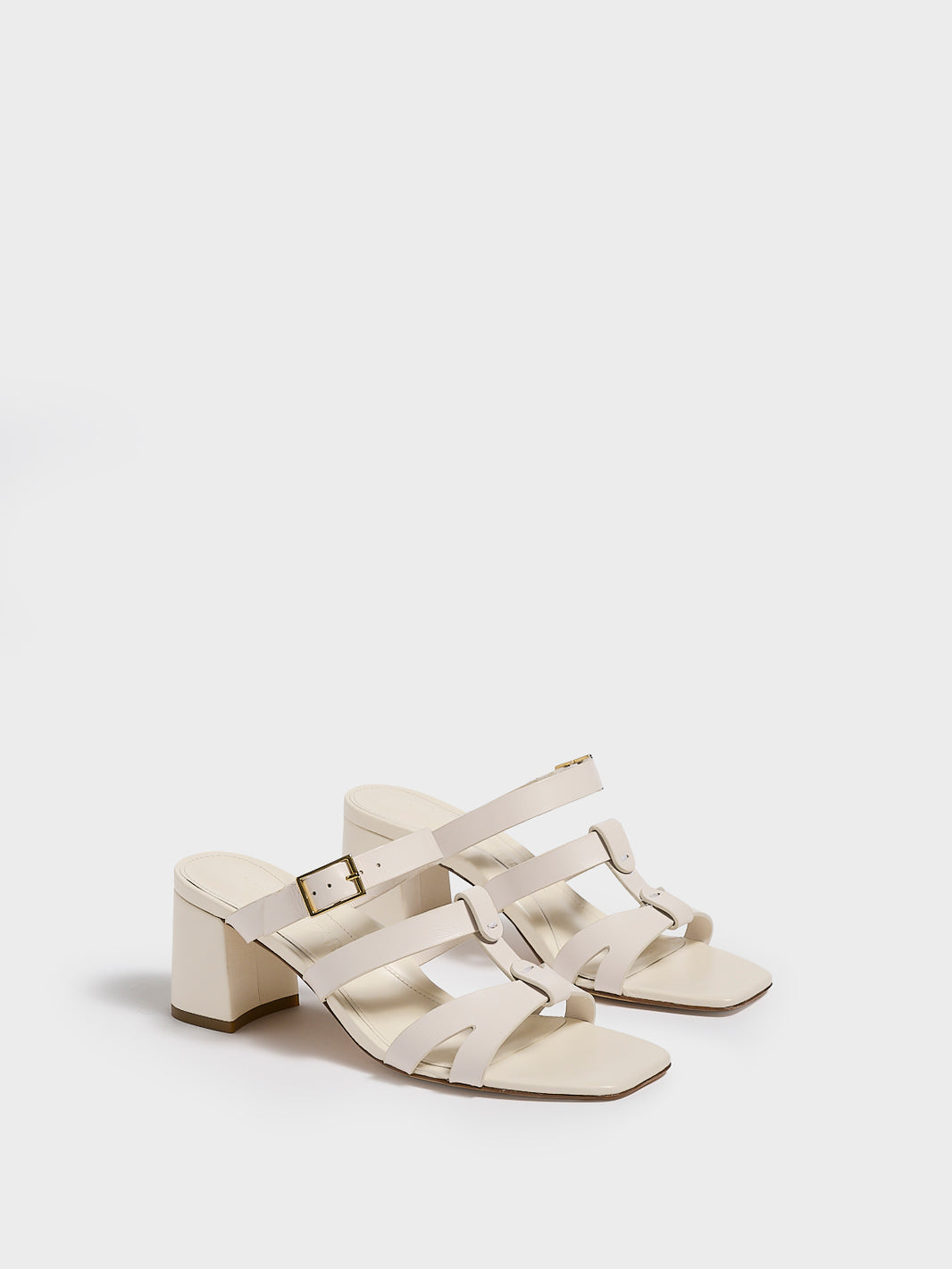 Charlie Block Heel | Ivory
