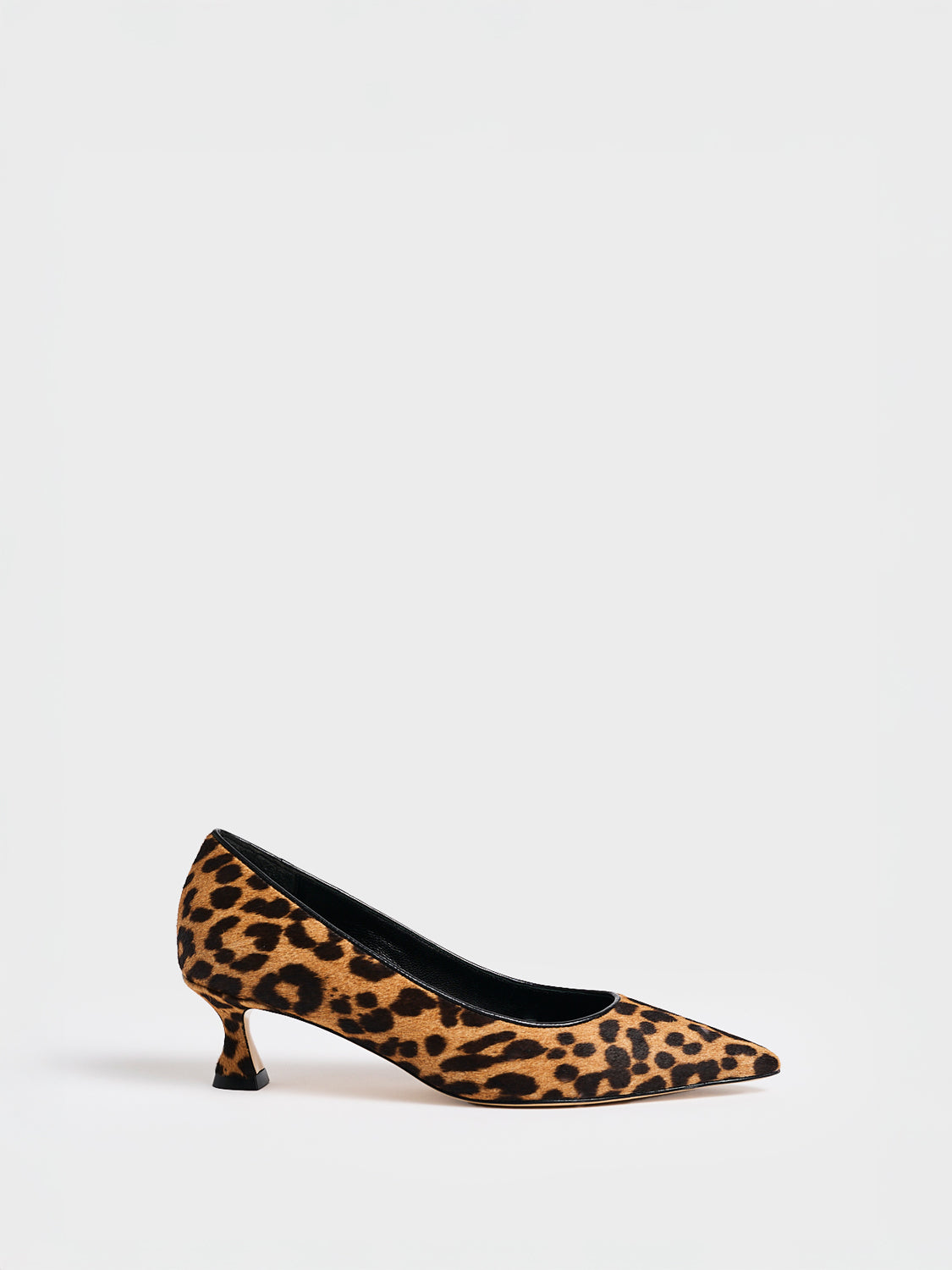 Flared Kitten Heel Pump | Leopard