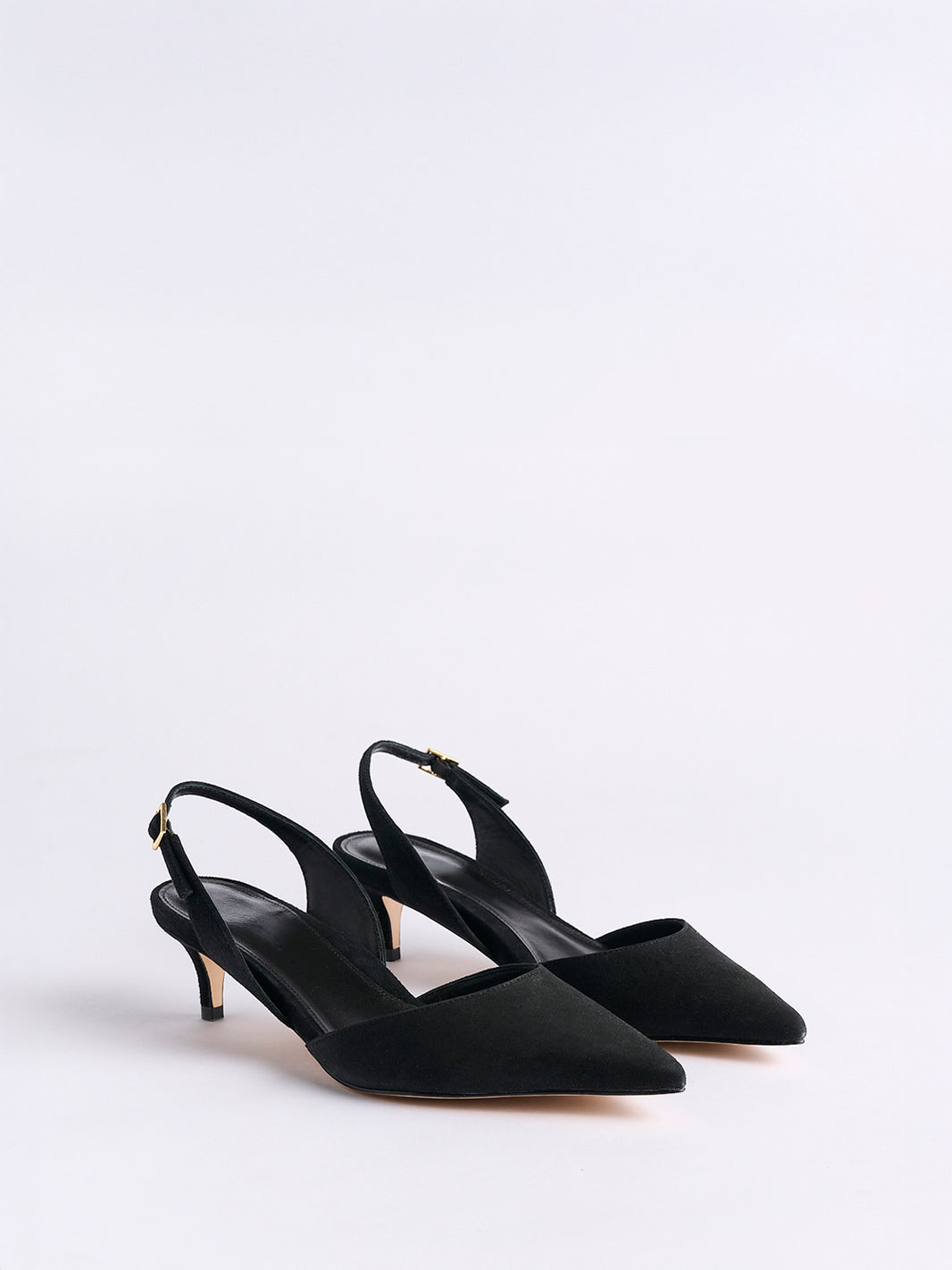 Classic Slingback 45 | Black Suede