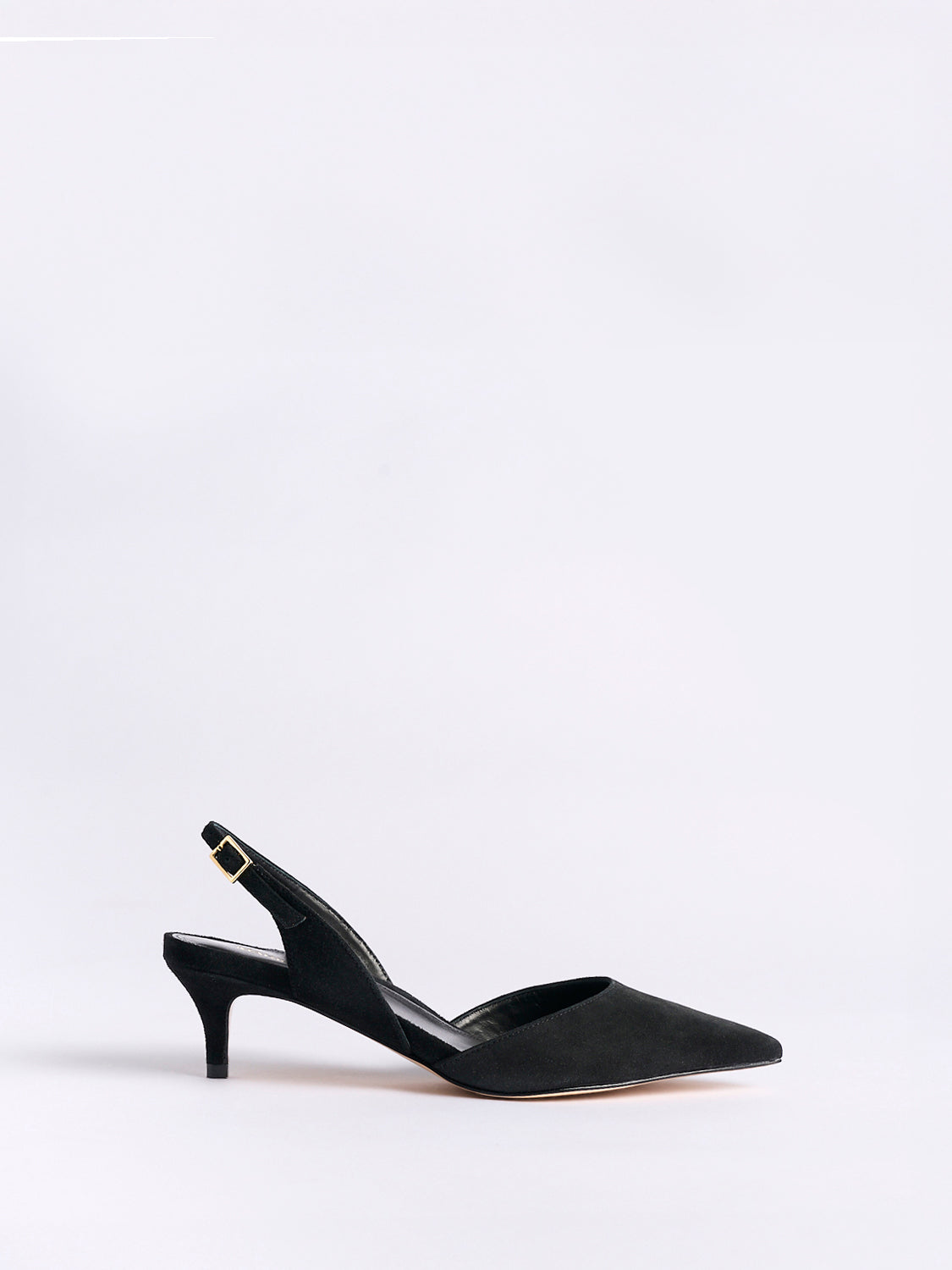 Classic Slingback 45 | Black Suede