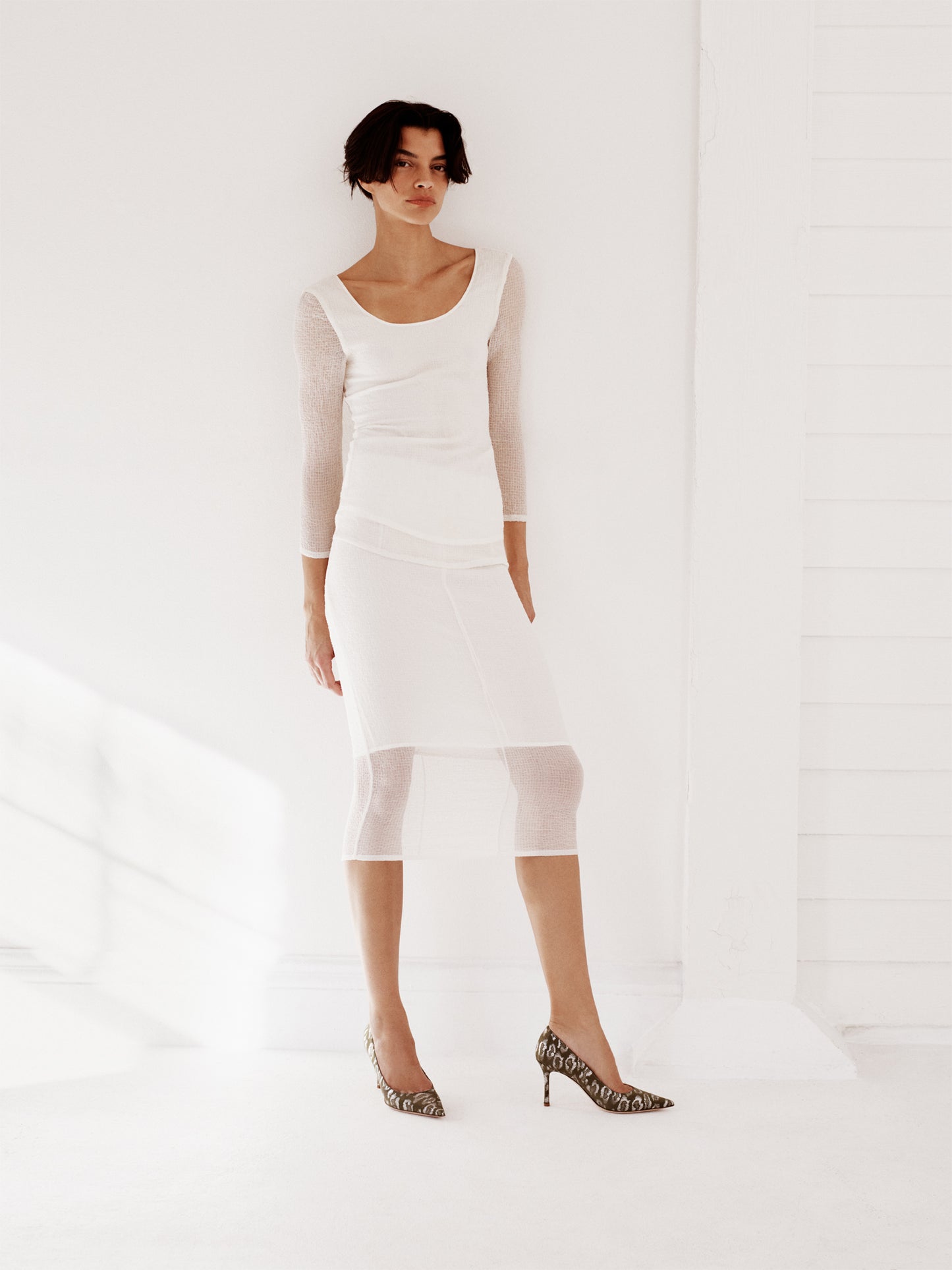 Classic Pump 85 | Green Leopard