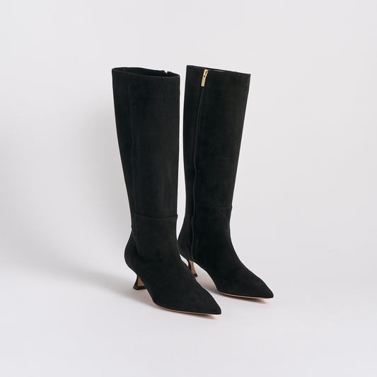 Audra Boot | Black Suede