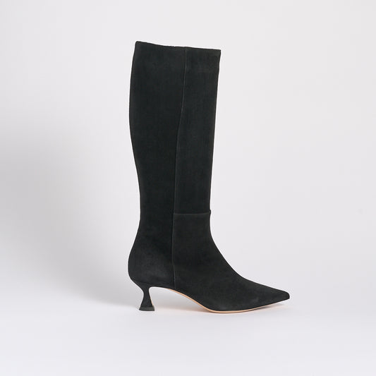 Audra Boot | Black Suede