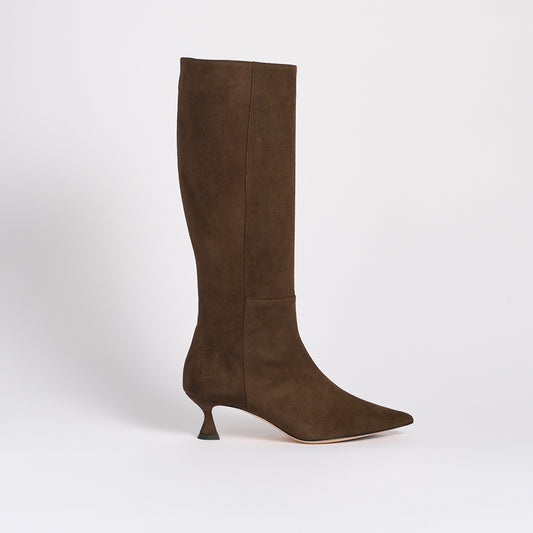 Audra Boot | Chocolate Suede