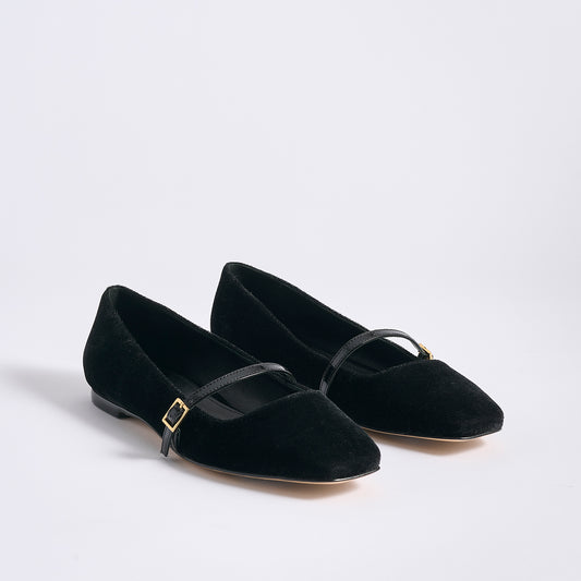 Ballet Flat | Black Velvet