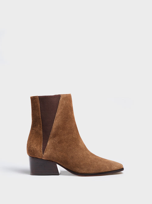 Beth Bootie | Mocha Suede