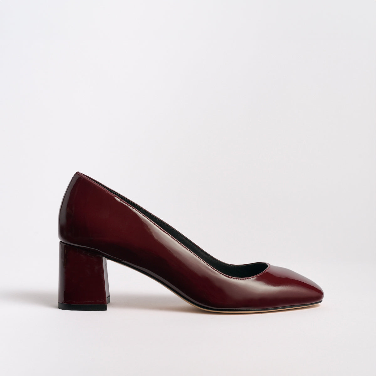 Block Heel Pump 60 | Bordeaux