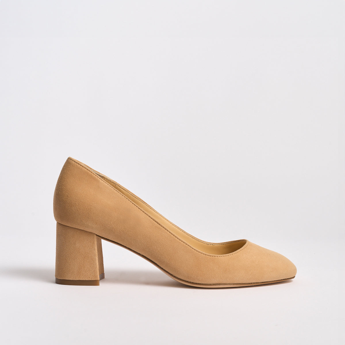 Block Heel Pump 60 | Caramel