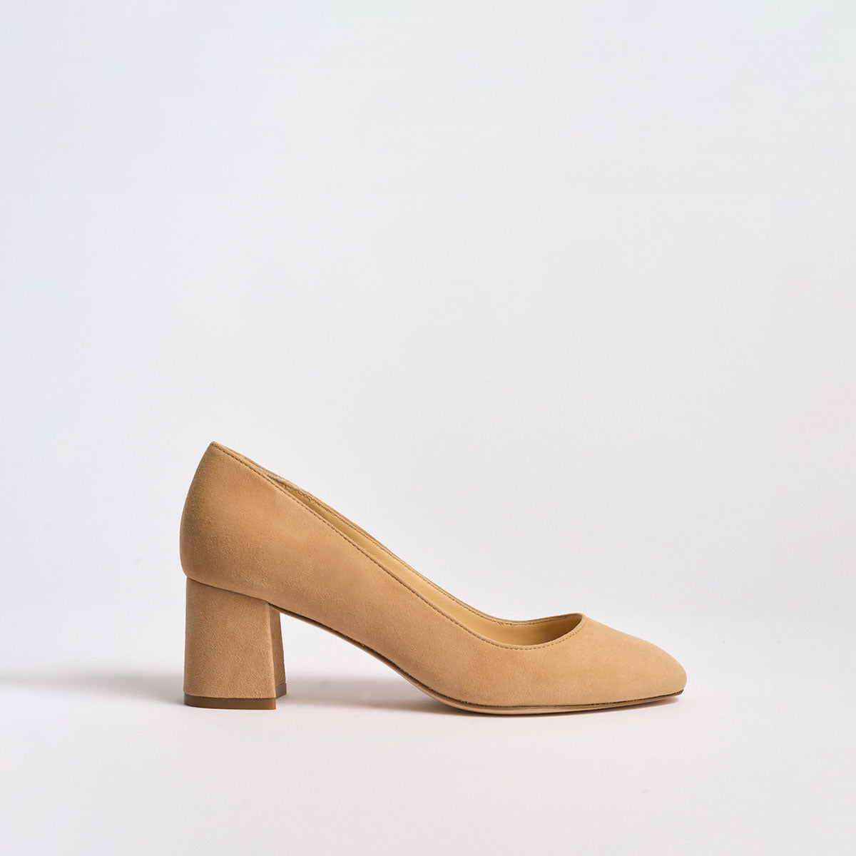 Block Heel Pump 60 | Caramel