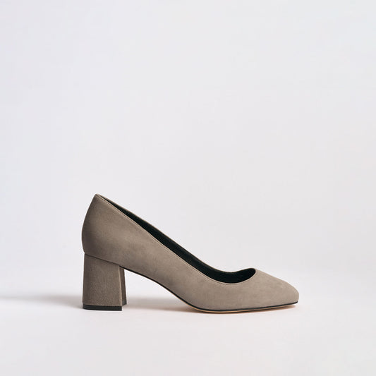 Block Heel Pump 60 | Koala Gray