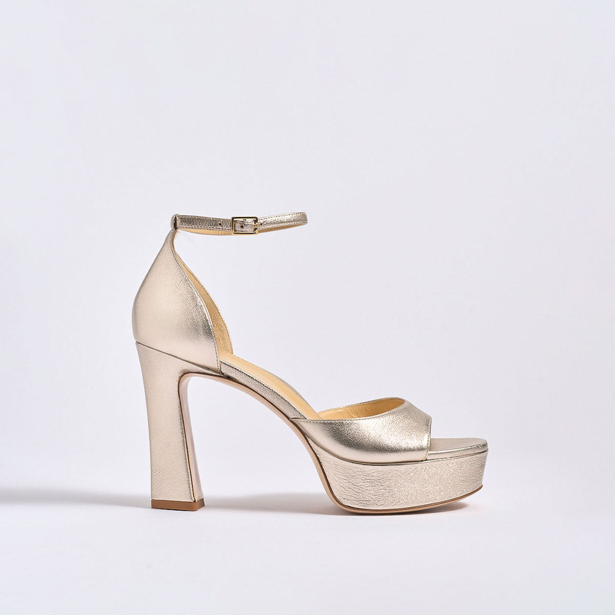 Carolina Platform | Beige Metallic