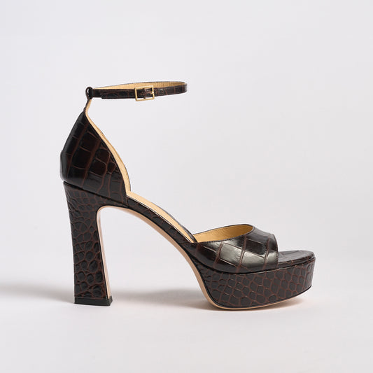 Carolina Platform | Chocolate Croco