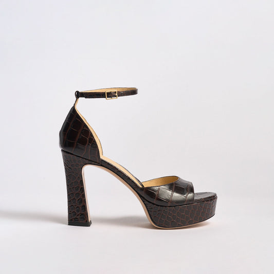 Carolina Platform | Chocolate Croco