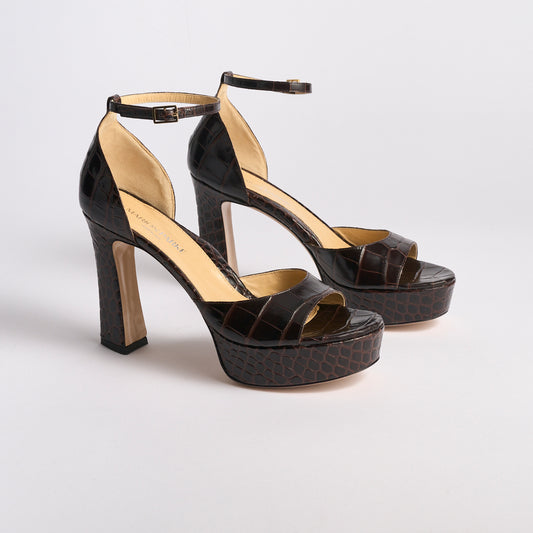 Carolina Platform | Chocolate Croco