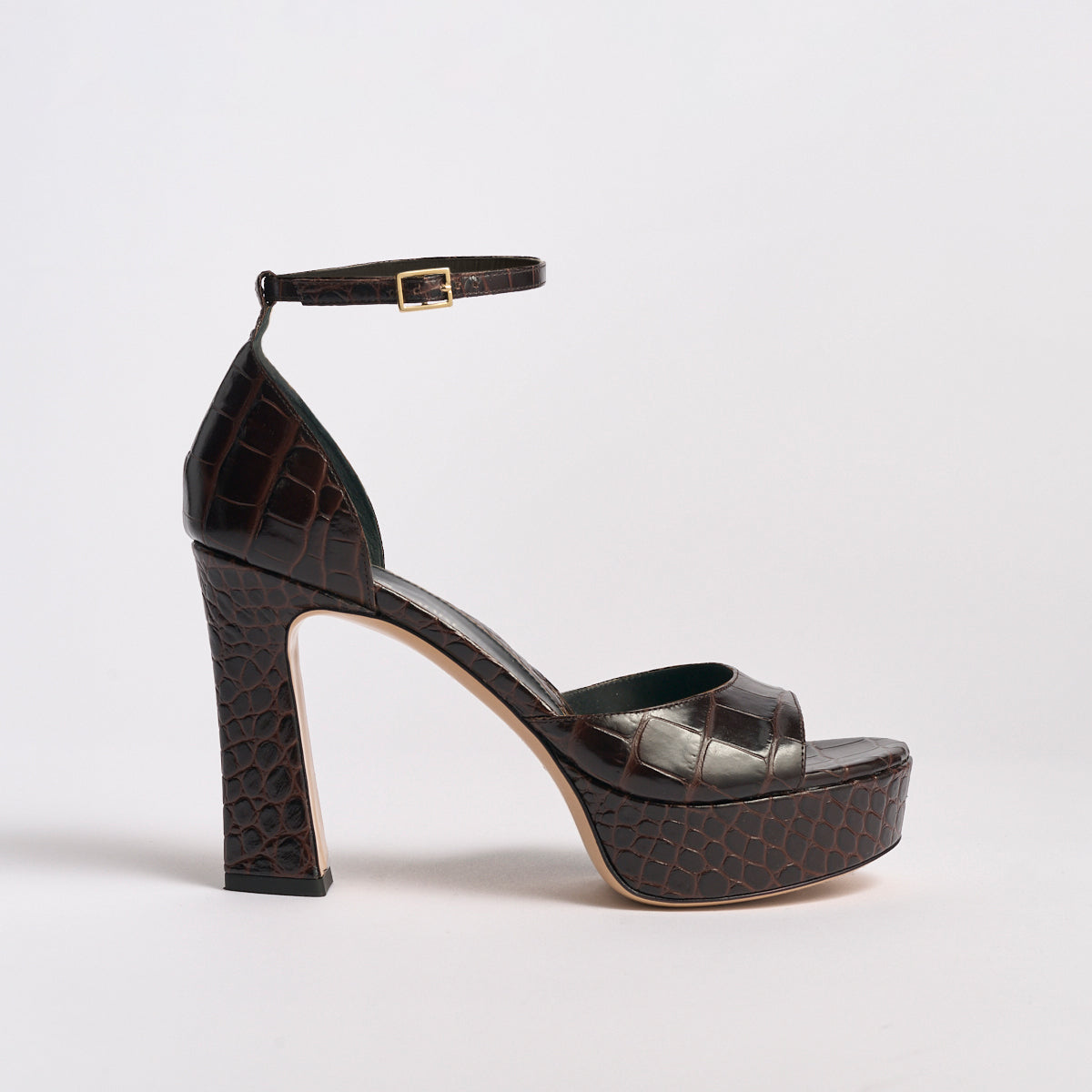 Carolina Platform | Chocolate Croco