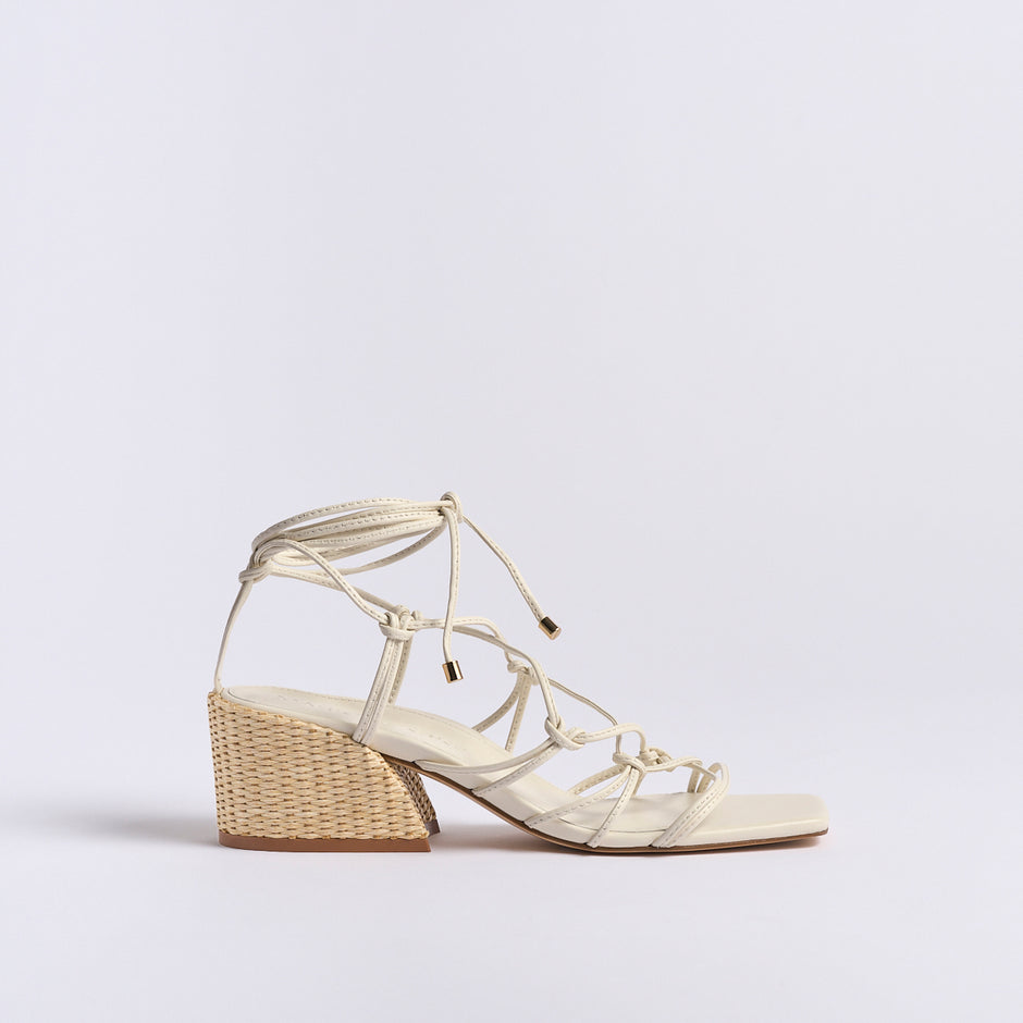 Cassandra Block Heel | Ivory