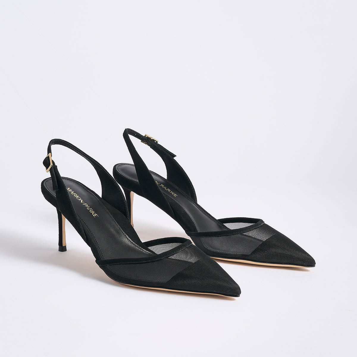 Classic Slingback 70 | Black Mesh