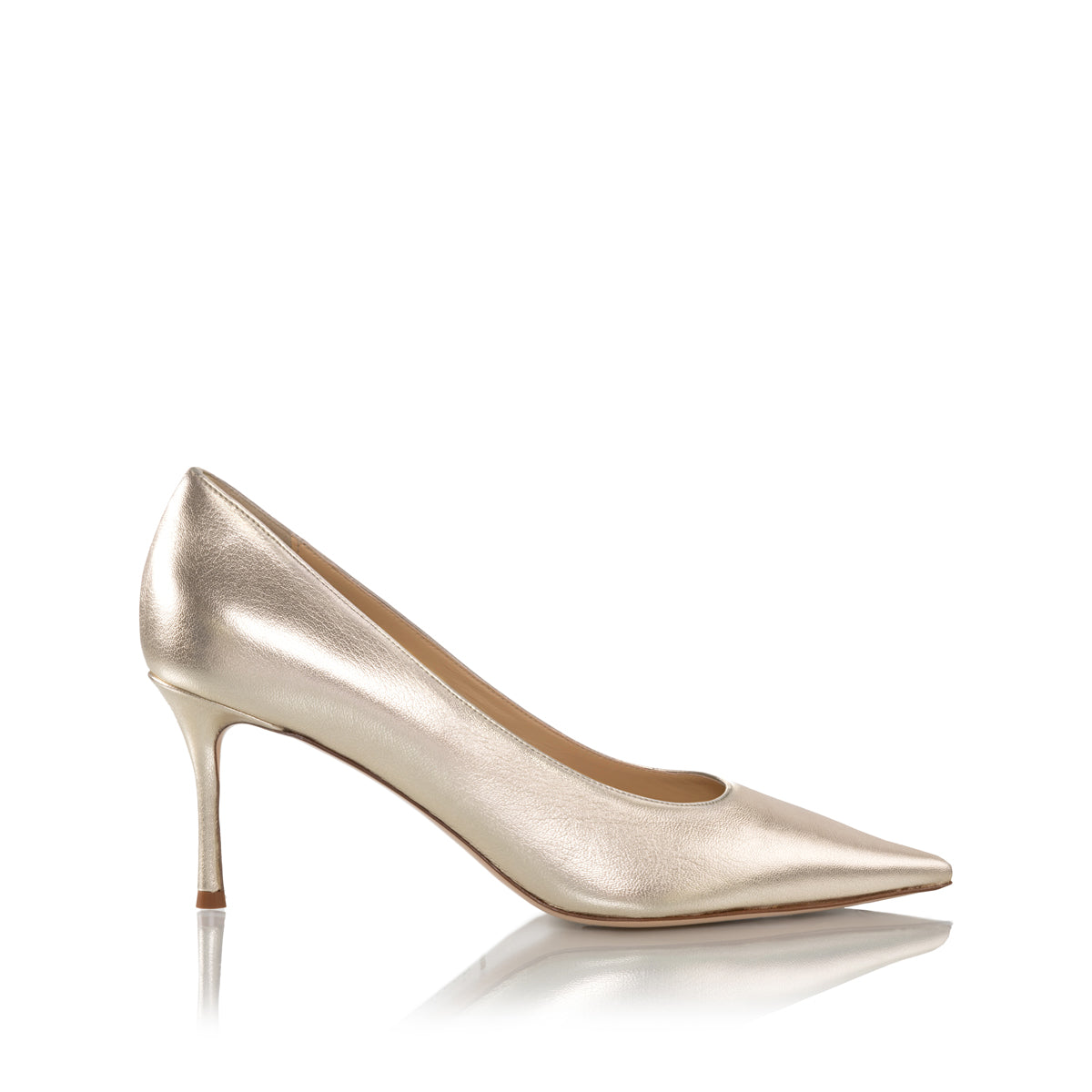 Classic Pump 70 | Beige Metallic – Marion Parke