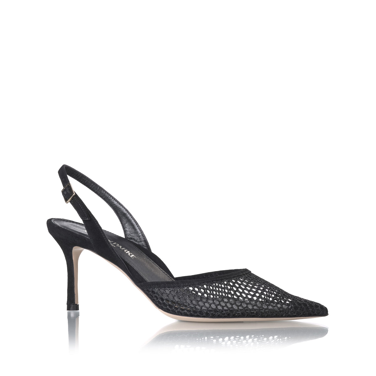 Classic Slingback 70 | Black Glitter Mesh – Marion Parke
