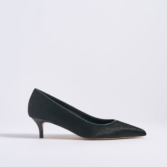 Classic Pump 45 | Black Hair Calf