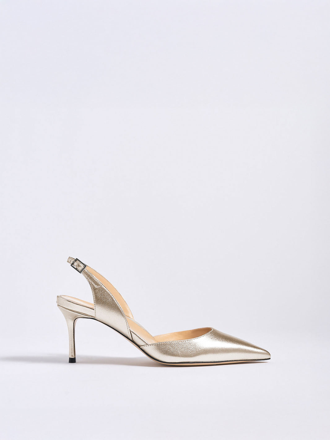 Classic Slingback 70 | Beige Metallic