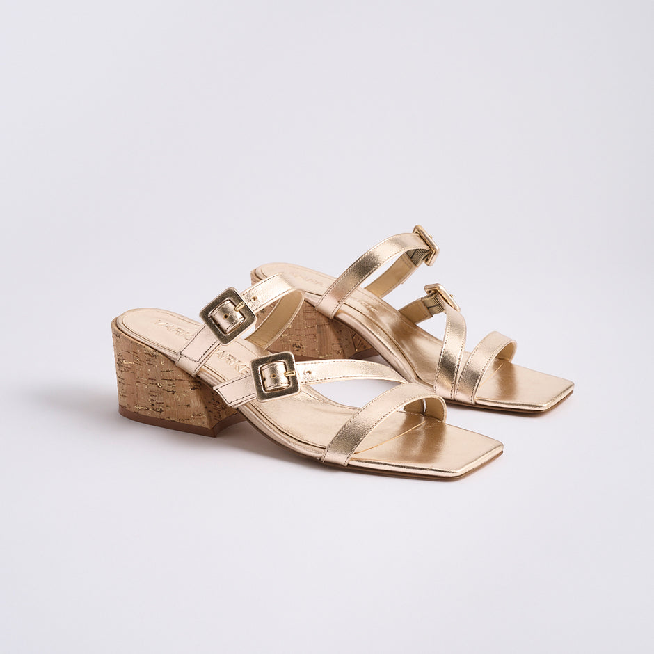 Cleo 50 Sandal | Soft Gold