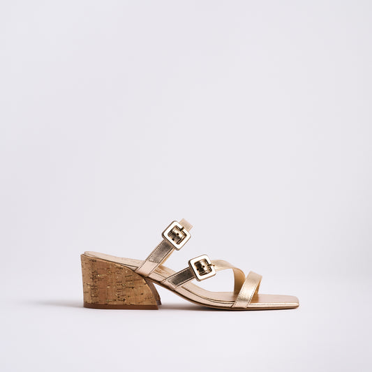 Cleo 50 Sandal | Soft Gold