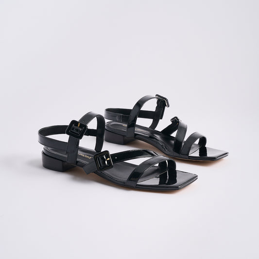 Cleo Flat Sandal | Black