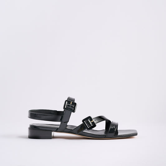 Cleo Flat Sandal | Black