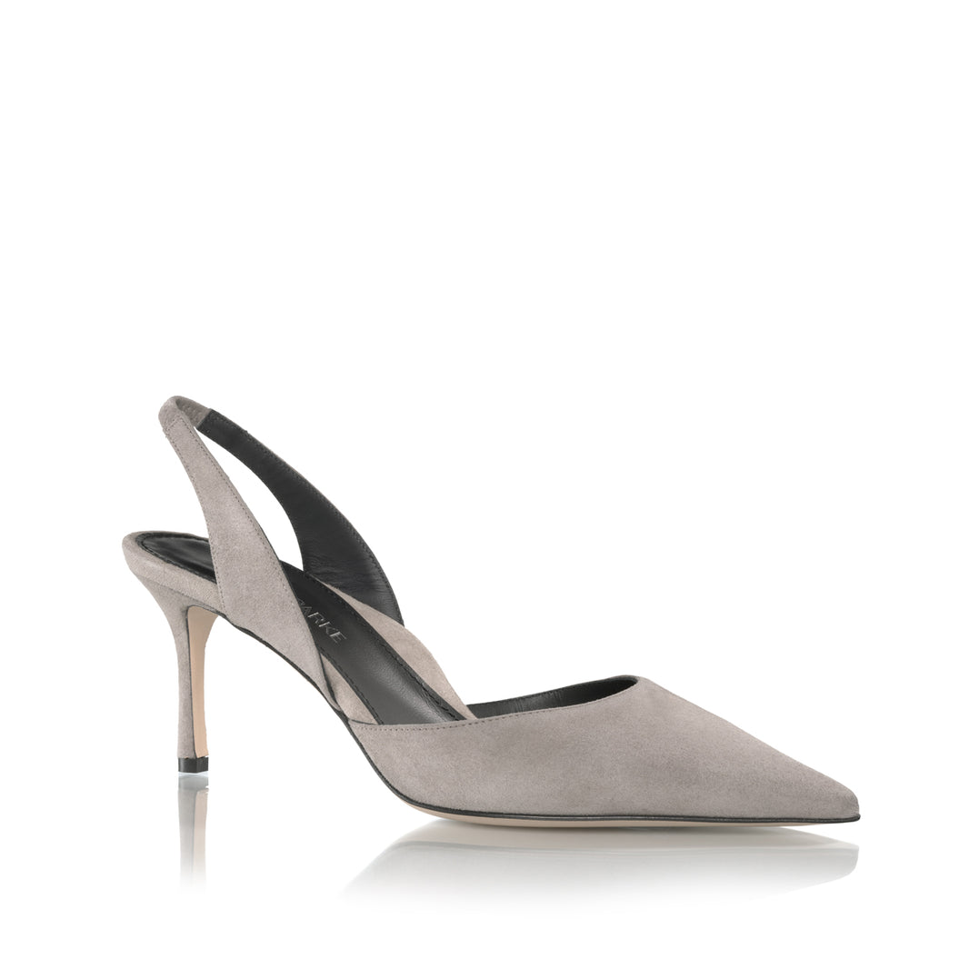 Eleanor 70 Slingback | Koala Gray Suede