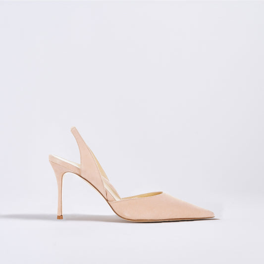 Eleanor 85 Slingback | Powder Suede