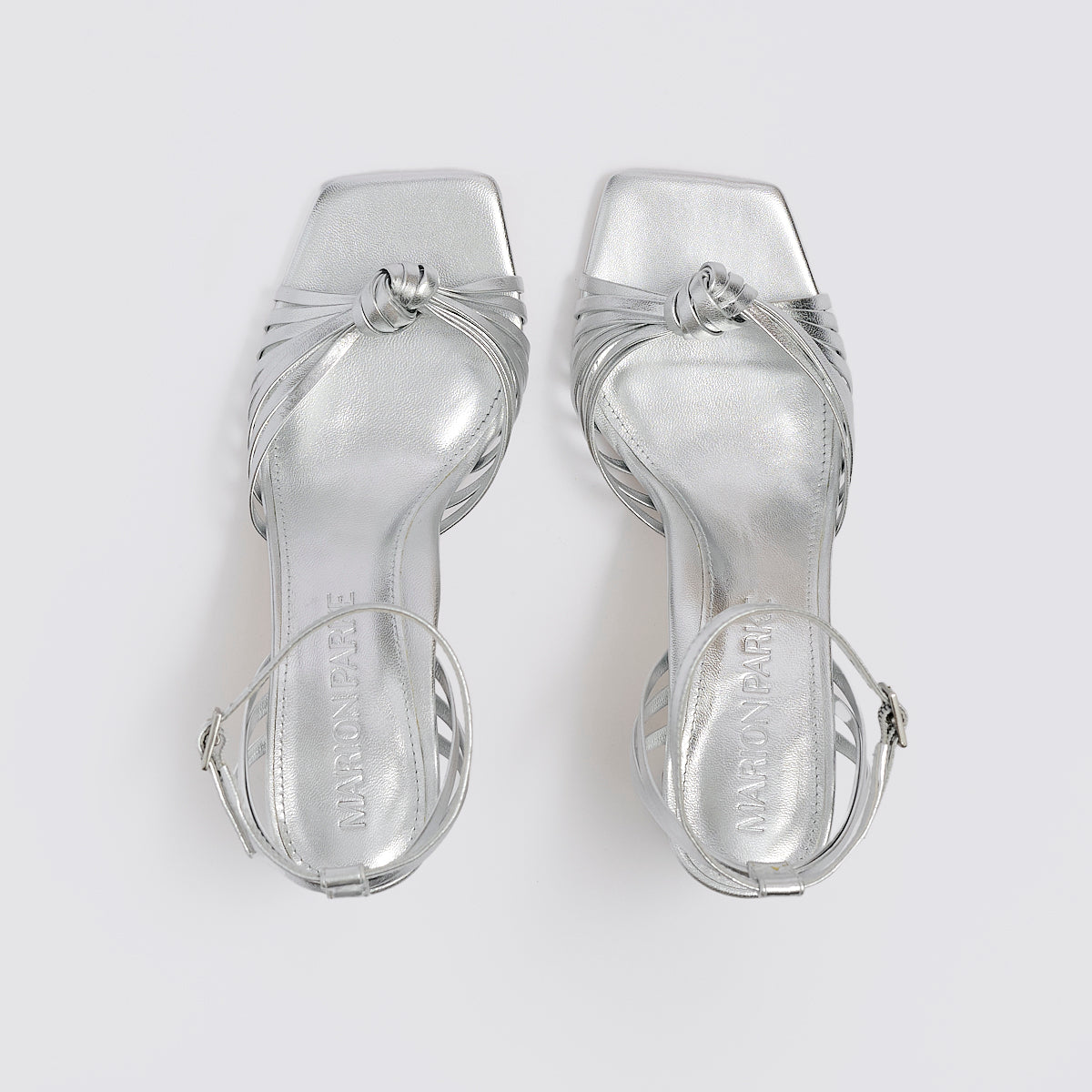 Faye Block Heel | Silver