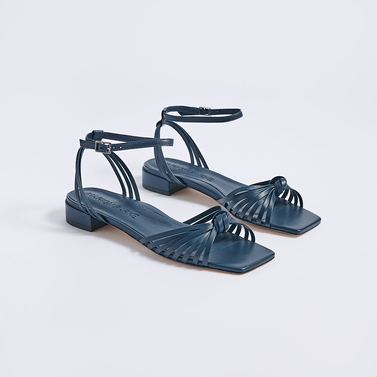 Faye Flat Sandal | Navy