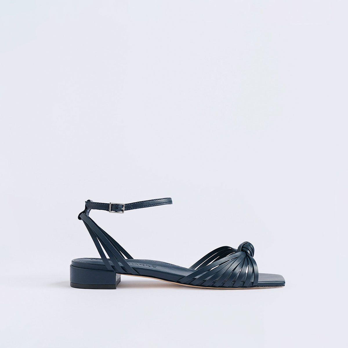 Faye Flat Sandal | Navy