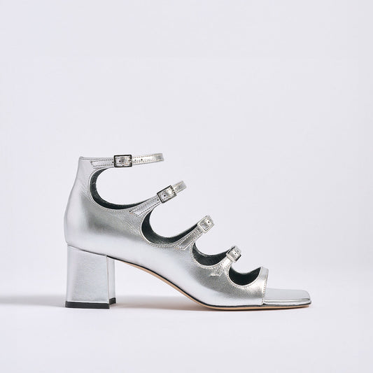 Francine Block Sandal | Silver