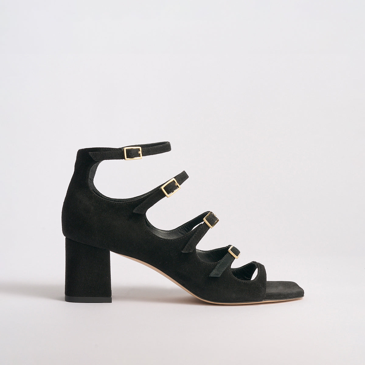 Francine Block Sandal | Black