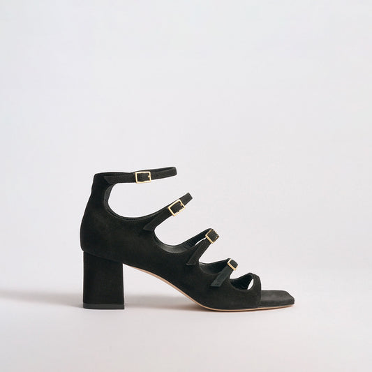 Francine Block Sandal | Black