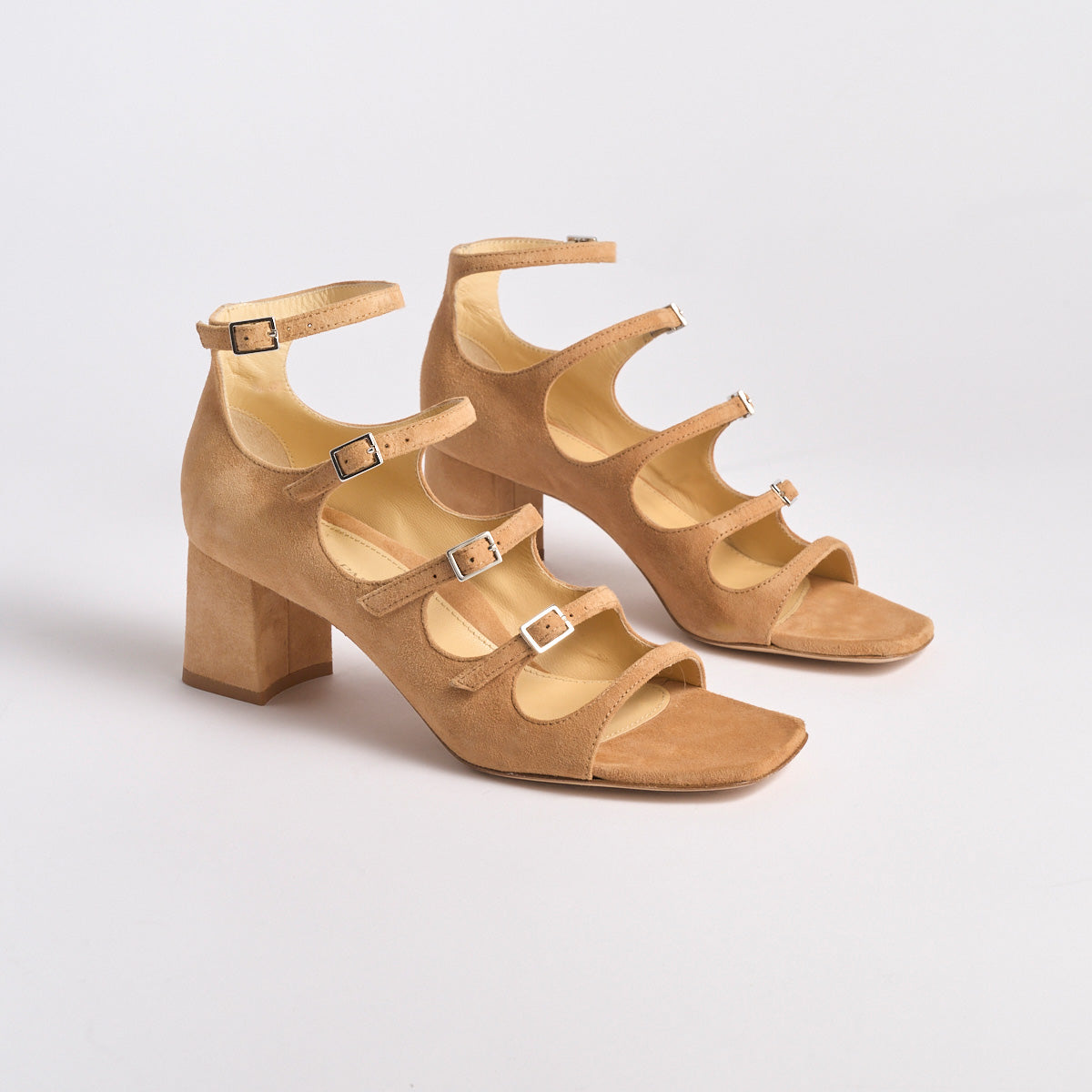 Francine Block Sandal | Caramel