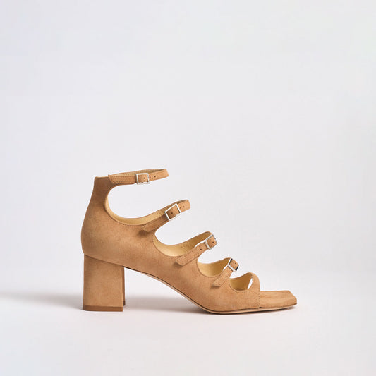 Francine Block Sandal | Caramel