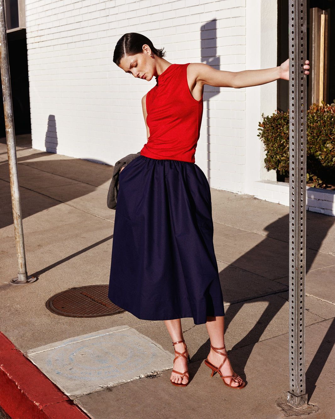 Geri Angled Heel | Luggage