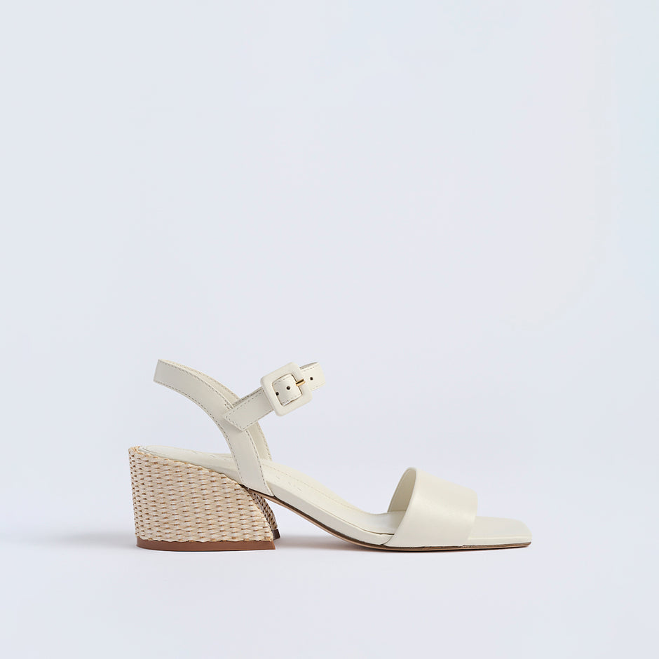 Imogen Block Heel | Ivory