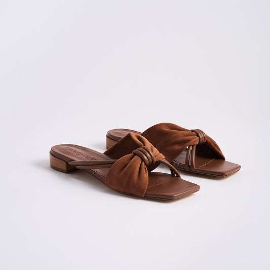 Laney Flat Sandal | Luggage