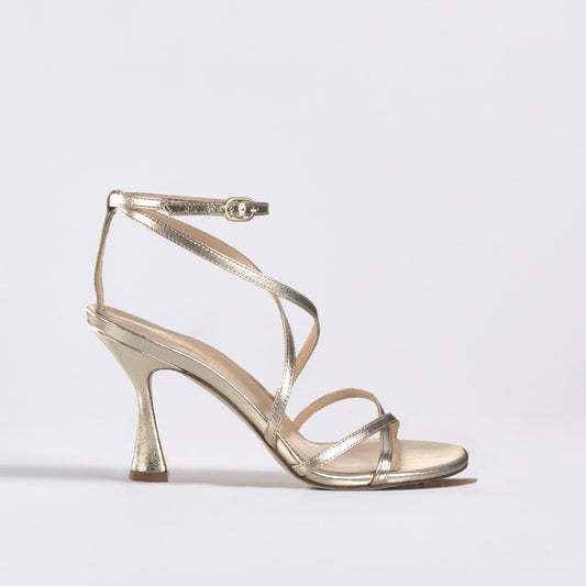 Lottie 85 Sandal | Beige Metallic