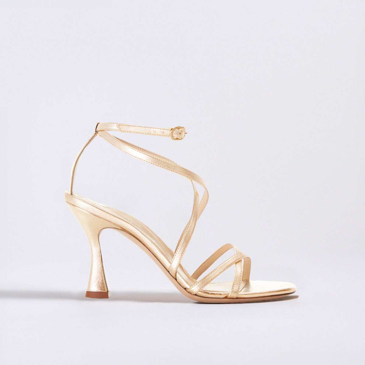 Lottie 85 Sandal | Soft Gold Metallic