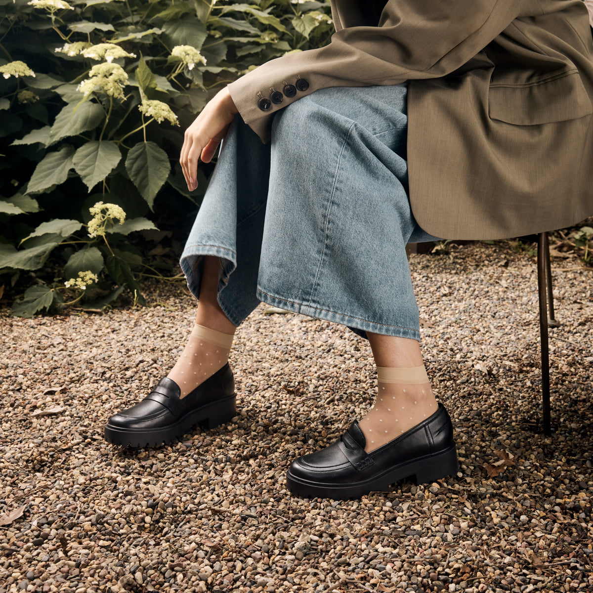 Sabine Lug Loafer | Black