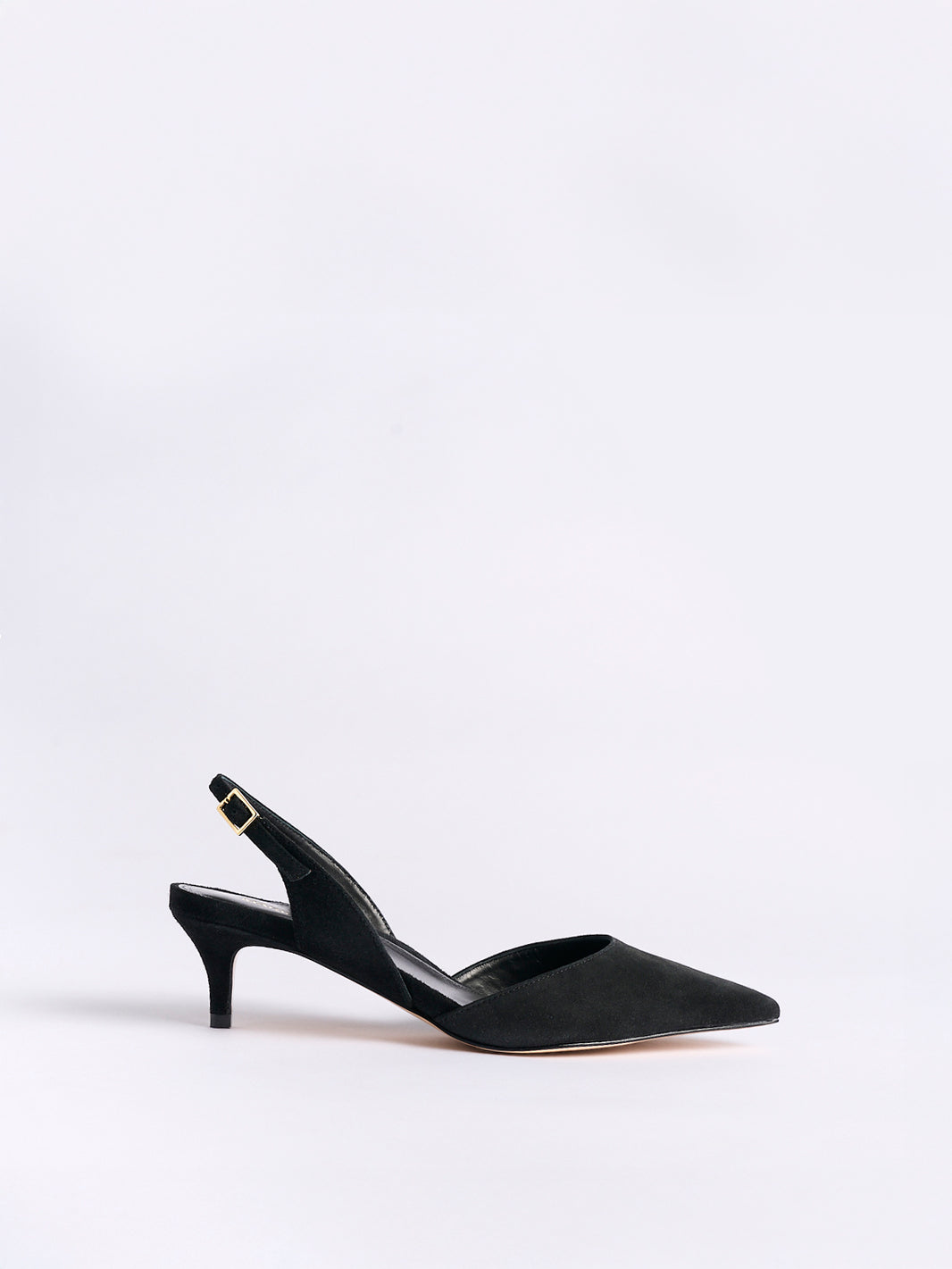 Classic Slingback 45 | Black Suede