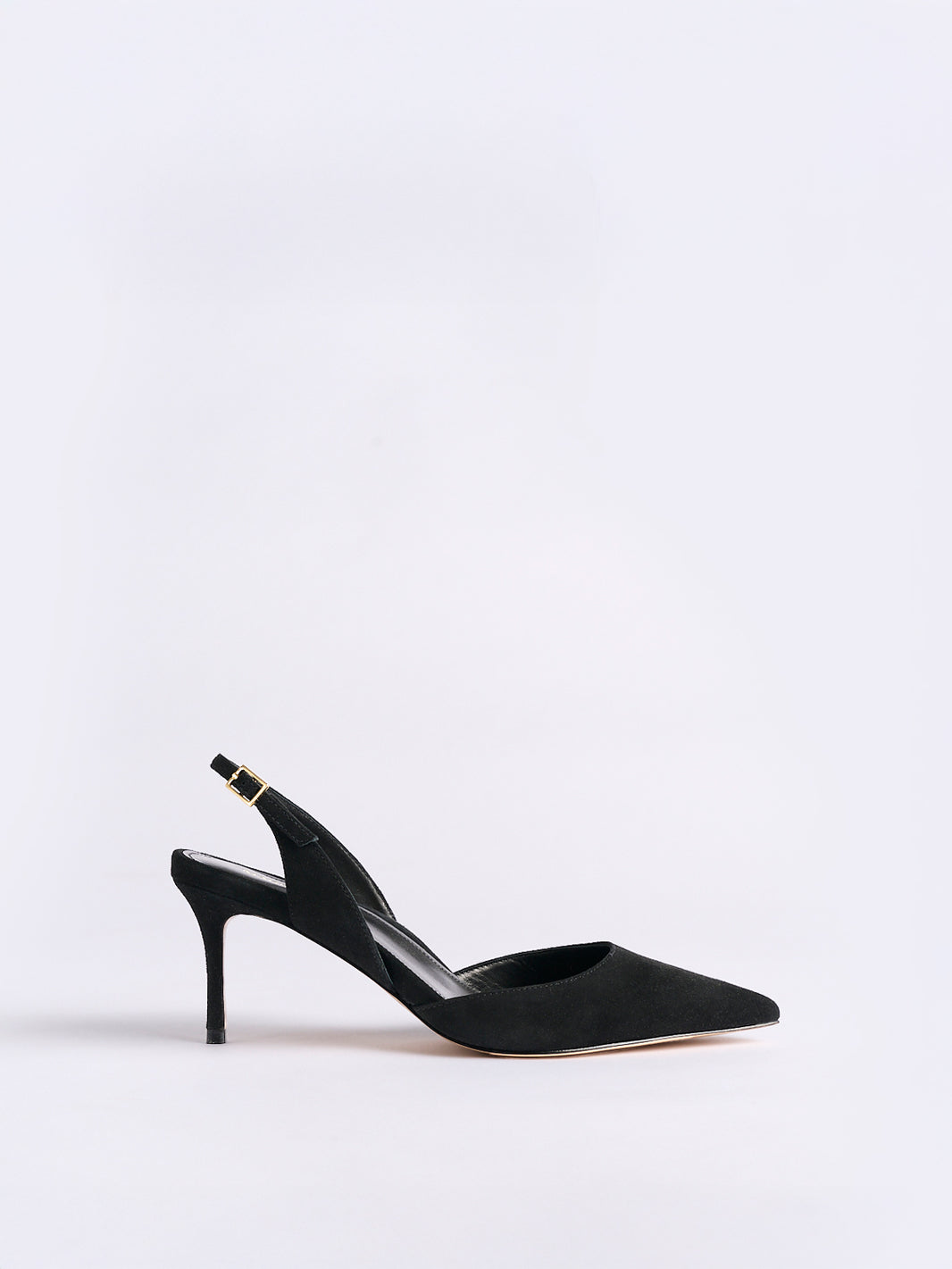 Classic Slingback 70 | Black Suede