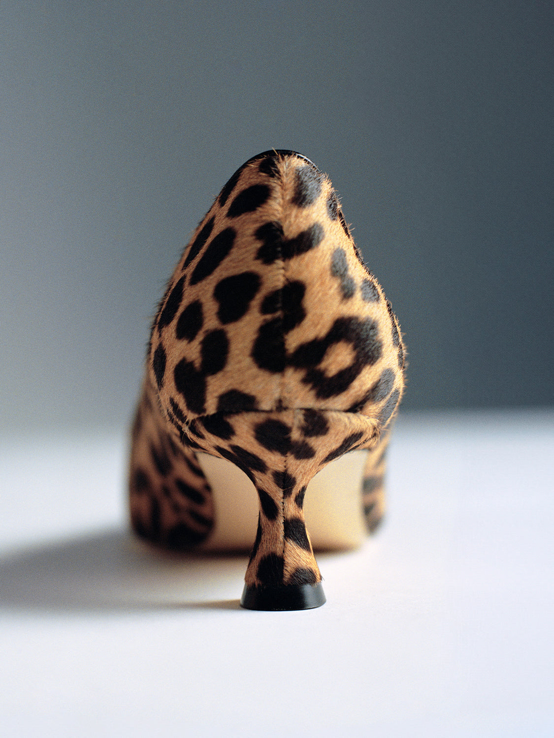 Flared Kitten Heel Pump | Leopard