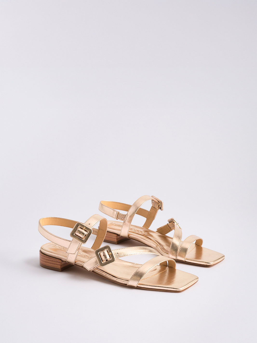 Cleo Flat Sandal | Soft Gold