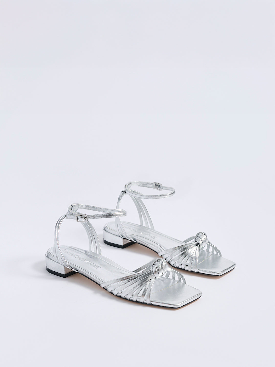 Faye Flat Sandal | Silver